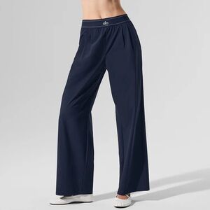 ALO Yoga Navy Suit Up Trouser